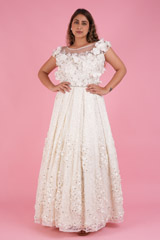 White Floral Gown4280 video